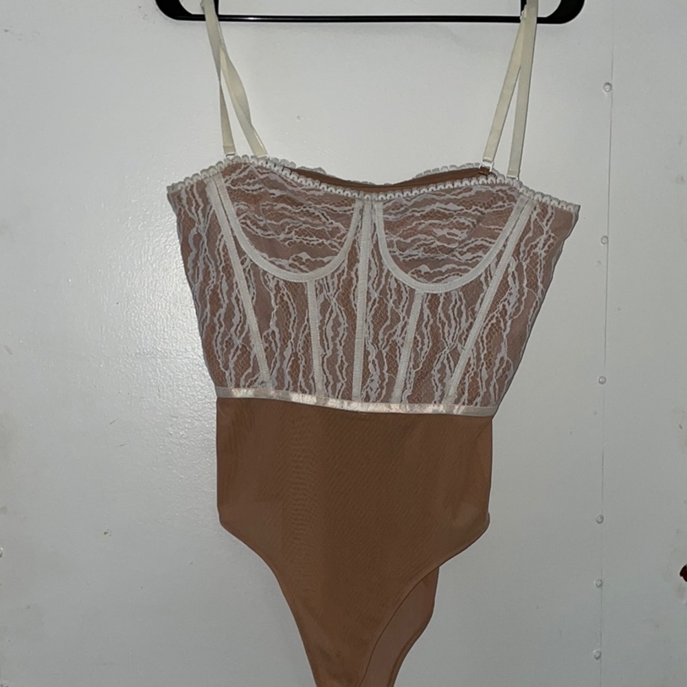 Lace Bodysuit with Spaghetti Straps